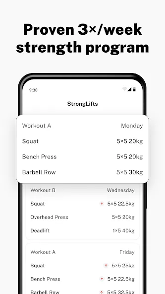 Stronglifts 5x5 Workout screenshot 1