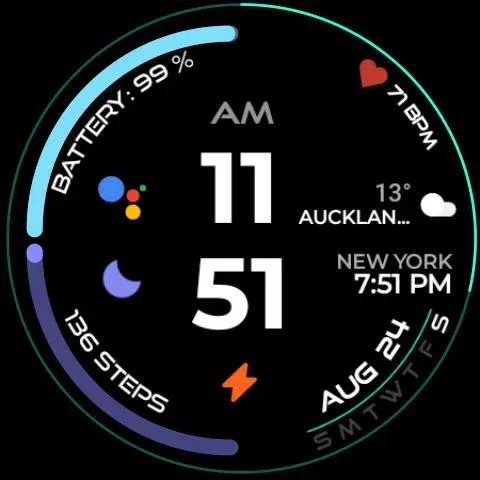 Night ver 27 - watch face screenshot 21