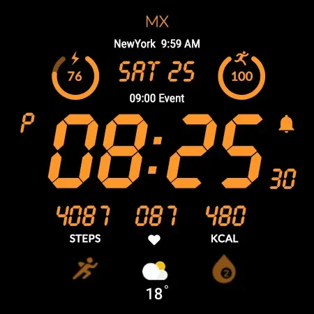 MIMIX Activy Zero Watchface screenshot 30