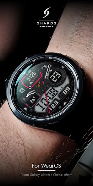 SH019 Watch Face, WearOS watch screenshot 2