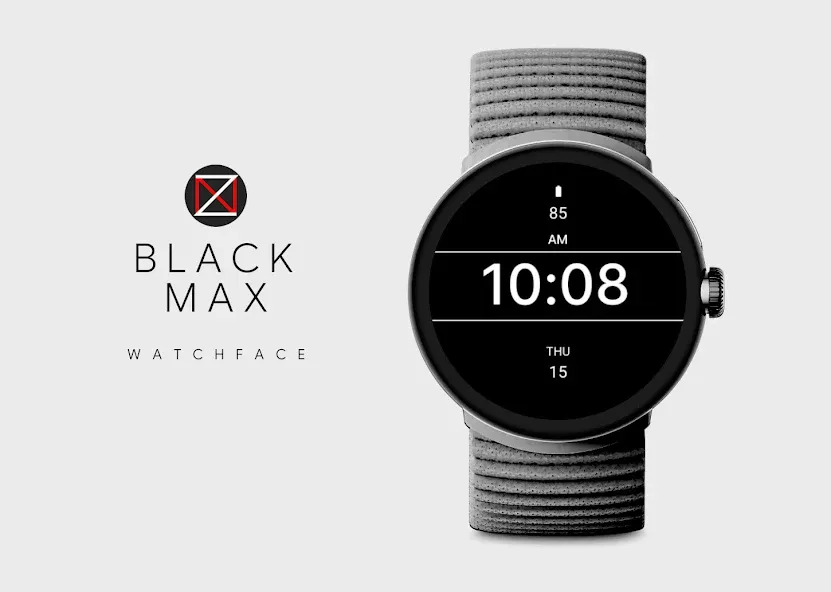 Black Max Watch Face screenshot 1