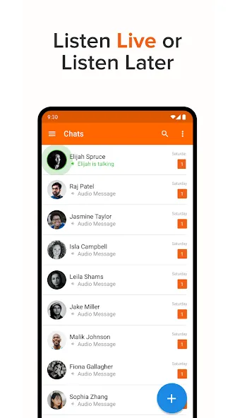 Voxer Talkie-Walkie PTT screenshot 1