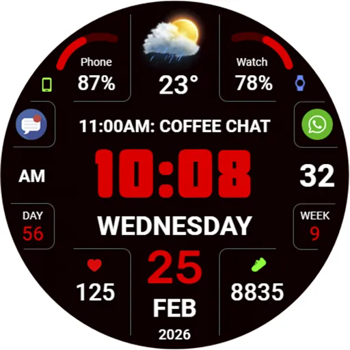 WFP 346 Digital watch face screenshot 42