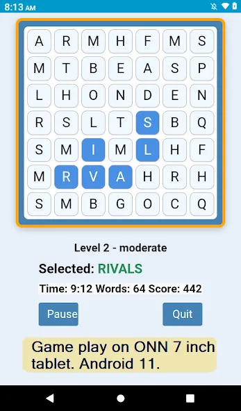 Word Construct Solitaire screenshot 9