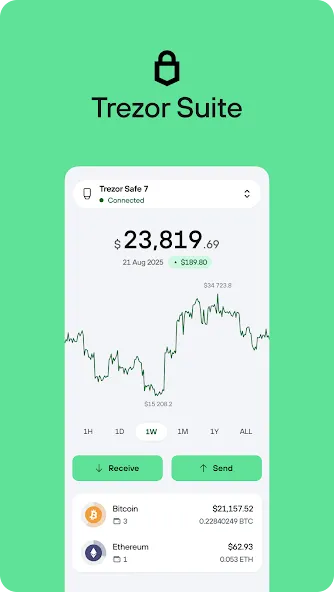Trezor Suite screenshot 1