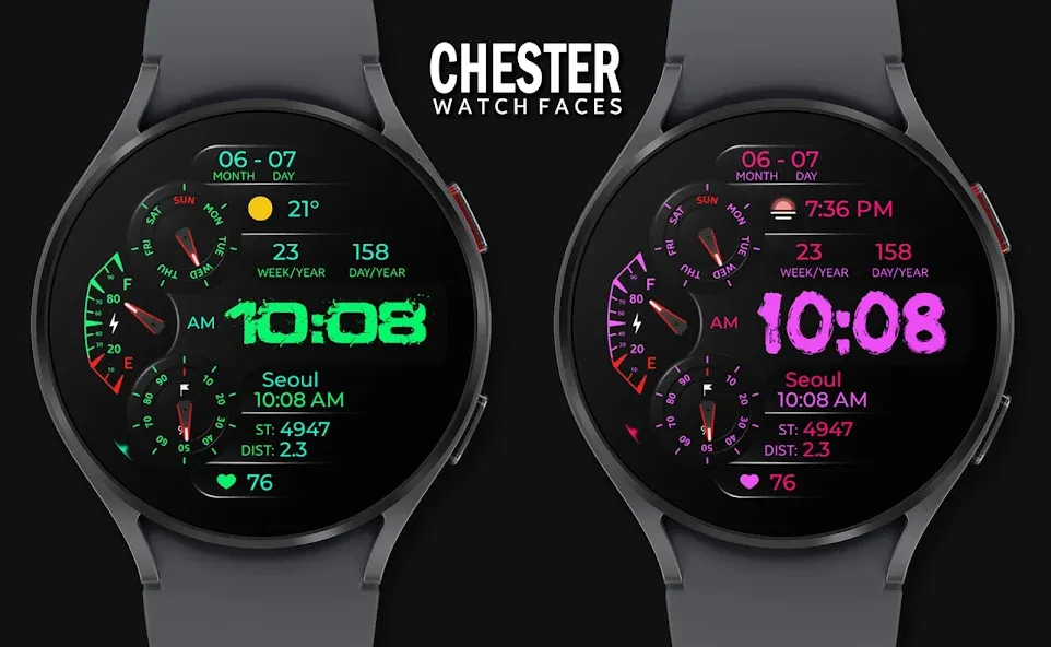 Chester Evolution watch face screenshot 4