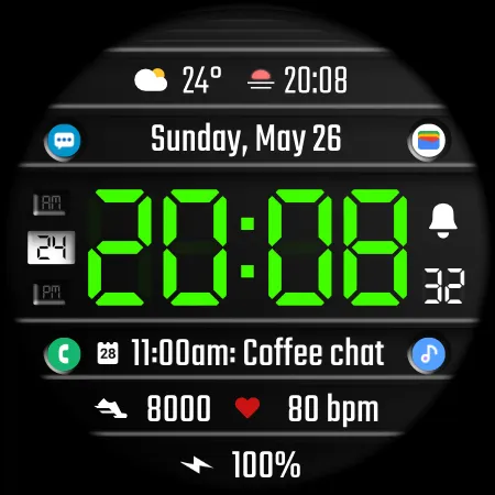 DADAM75: Digital Watch Face screenshot 23
