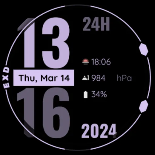 EXD026: Digital Watch Face screenshot 17