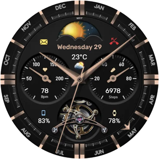 WFP 334 Business watch face screenshot 40