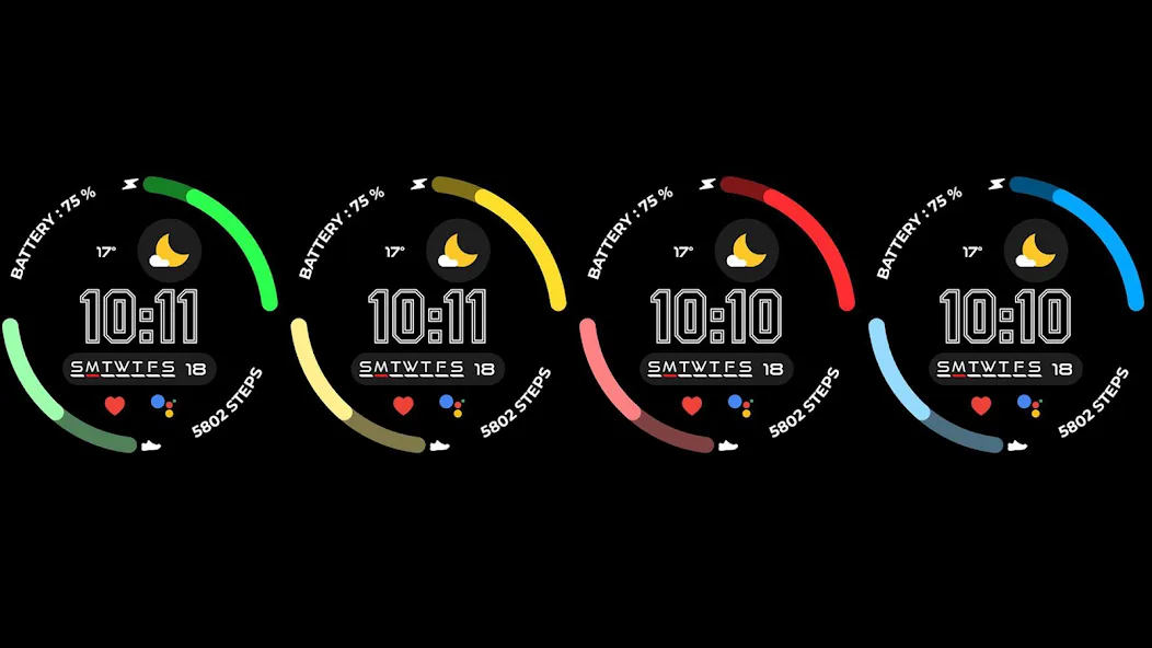Night 55 - watch face screenshot 16