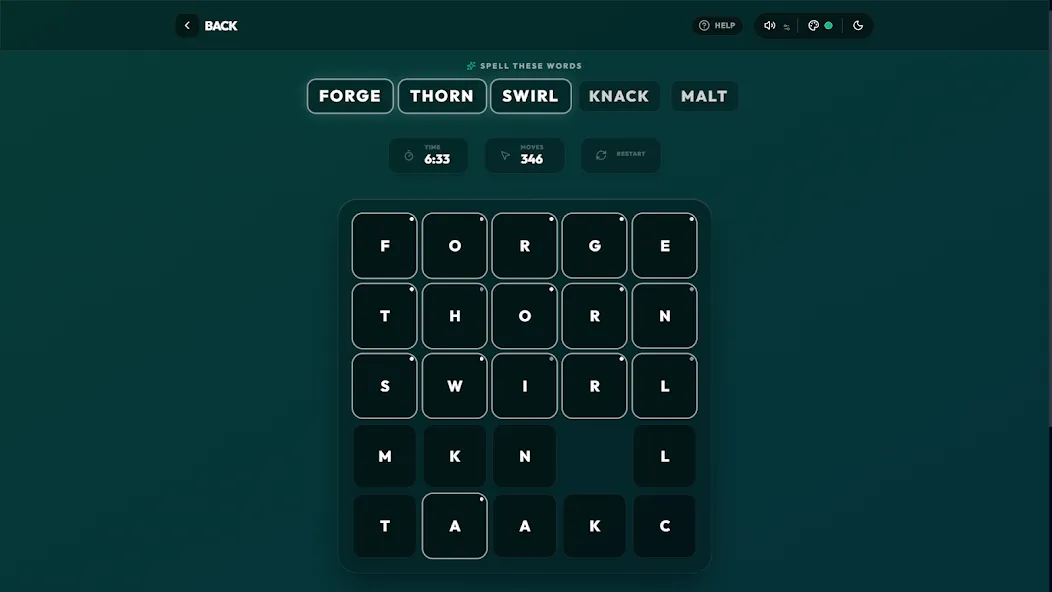 Sliding Words Escape Offline screenshot 16