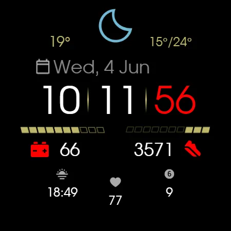 Digital Watchface D7 screenshot 25