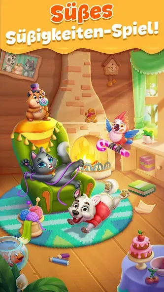 Pet Candy Puzzle - Spiel 3 screenshot 1