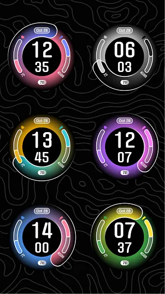 Modern Edge Watch Face screenshot 2