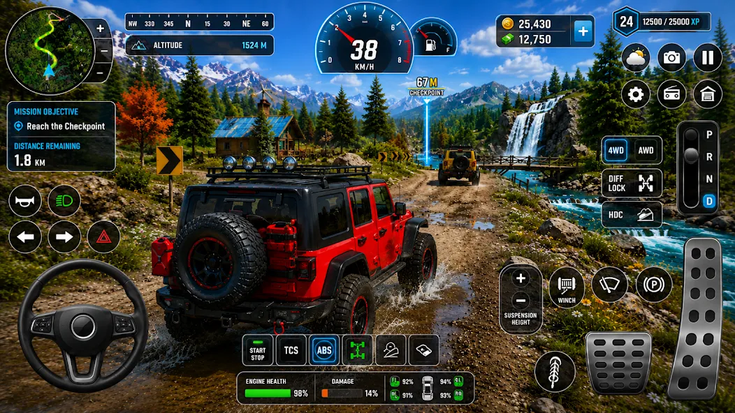 offroad jeep games 3d driving screenshot 2