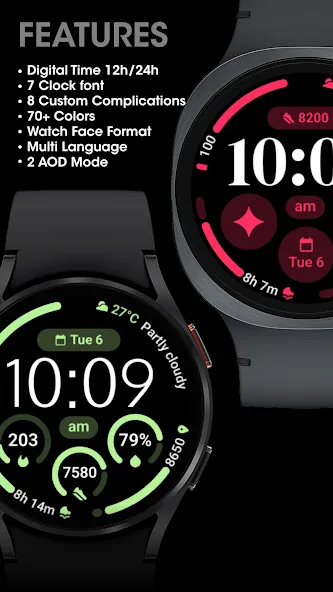 MDS08 Digital Watch Face screenshot 3