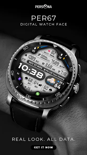 PER67 Digital Watch Face screenshot 1