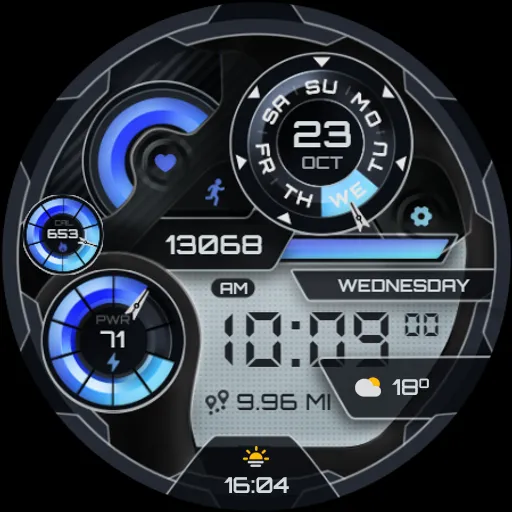 Glass Digital Watch Face screenshot 14