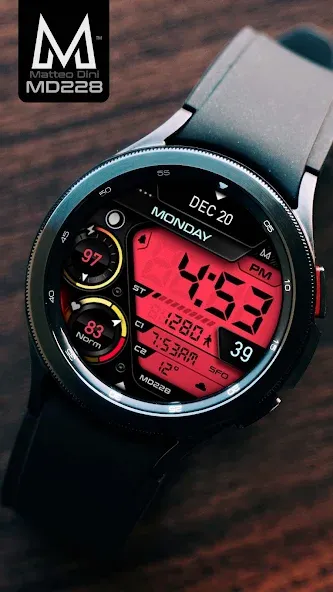 MD228 Digital watch face screenshot 4