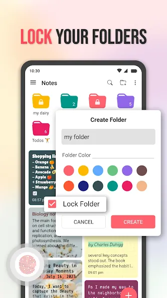 노트: 컬러 폴더 & 할 일 목록 screenshot 6