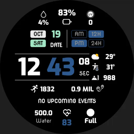 EXD107: Digital Watch Face screenshot 30