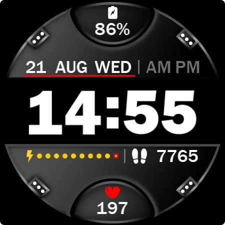 Digital Watch Face Key 015 screenshot 29