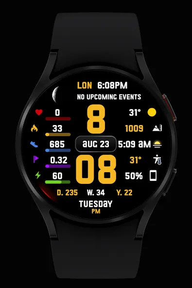 SuperInfo Watch Face Wear OS screenshot 2