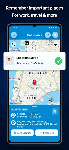 Save Location GPS screenshot 1