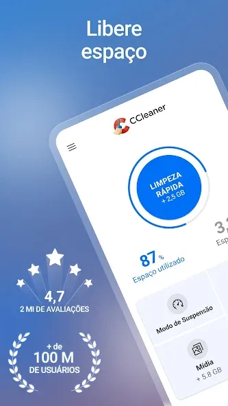 CCleaner - Limpeza de Celular screenshot 1
