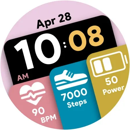 Modular Tiles - Watch face screenshot 9
