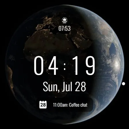 Orbital Watch Face Time Zone screenshot 7