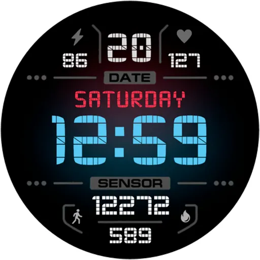 Digital Watch Face Sport Wear screenshot 13