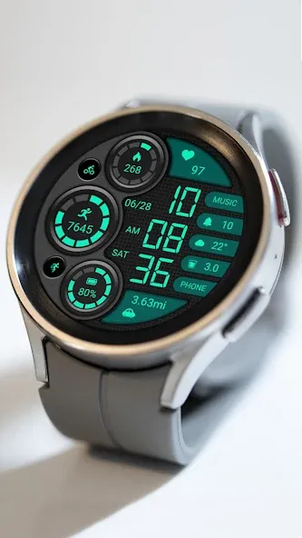 Retro Green ZKin Watch screenshot 3