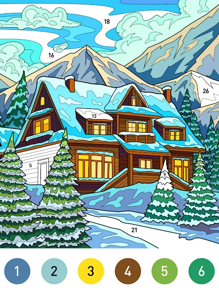 Christmas Winter Coloring Book screenshot 8