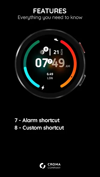 Nebula Watch Face Wear OS screenshot 3