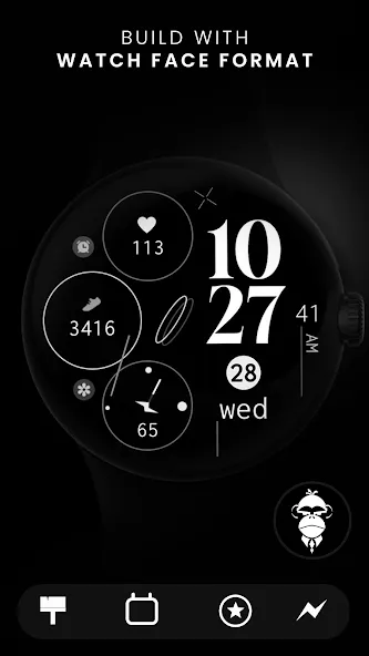 Dream 139 simple watch face screenshot 1