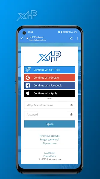 xHP Flashtool screenshot 1