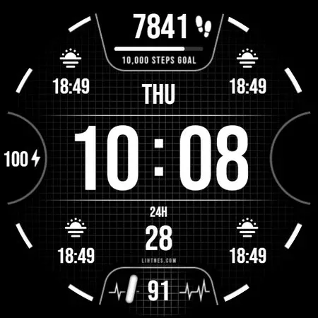 Health Watch Face 044 screenshot 9