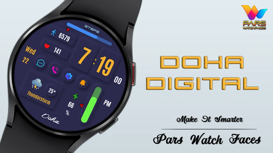 Doha Digital Watch Face screenshot 7