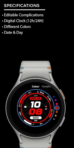Night 96 - watch face screenshot 4