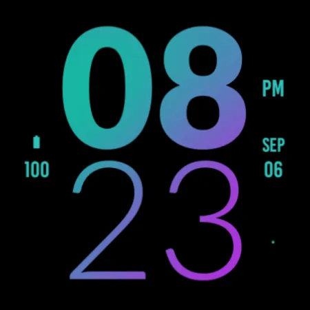 Cold Large Watch Face screenshot 4