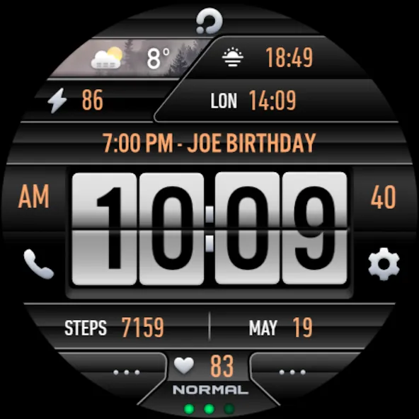 PRADO 30 Weather Watch Face screenshot 10