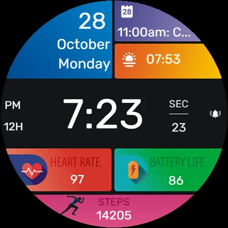 IA61 Digital Watchface screenshot 8