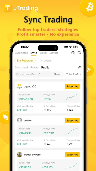 uTrading - Copy Trading Bot screenshot 3