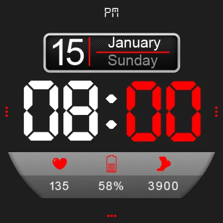 Digital Watch Face Key 014 screenshot 25