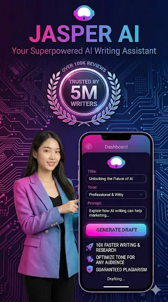 Jasper AI Writer Copilot Chat screenshot 1