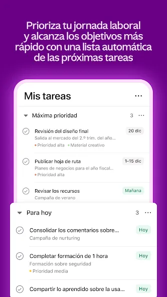 Asana: gestión del trabajo screenshot 4
