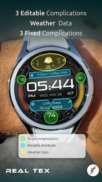 RealTex Premium Watch Face screenshot 3