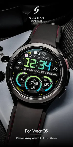 SH040 Watch Face, WearOS watch screenshot 4