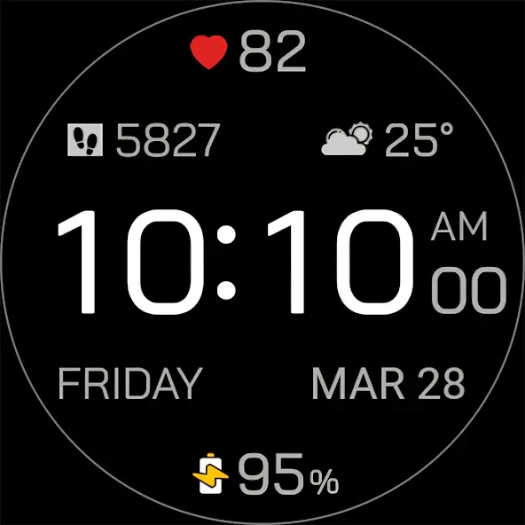 Time Canvas Digital Watch Face screenshot 5